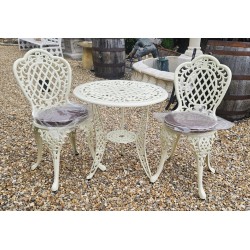 Bistro Set Cushions Ant White